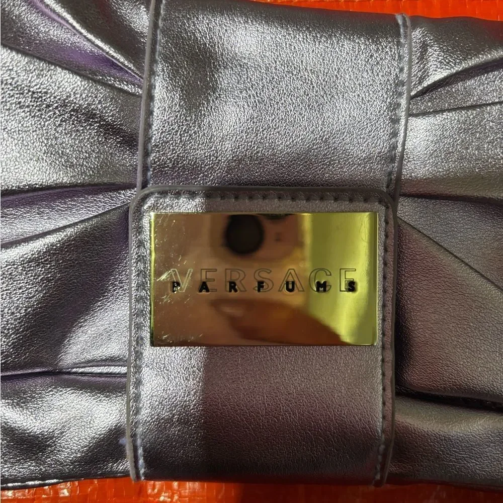 Versace Parfumes Metallic Clutch Bag